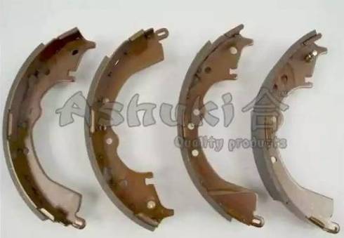 Ashuki 1050-1402 - Комплект тормозных колодок, барабанные autospares.lv