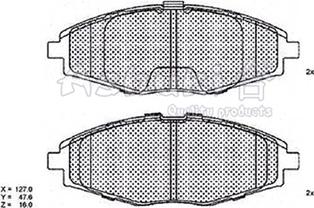 Ashuki 1080-9090 - Тормозные колодки, дисковые, комплект autospares.lv