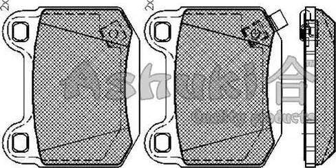 Ashuki 1083-9401 - Тормозные колодки, дисковые, комплект autospares.lv