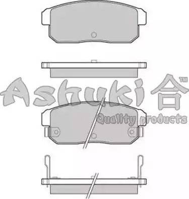 Ashuki 1083-8103 - Тормозные колодки, дисковые, комплект autospares.lv