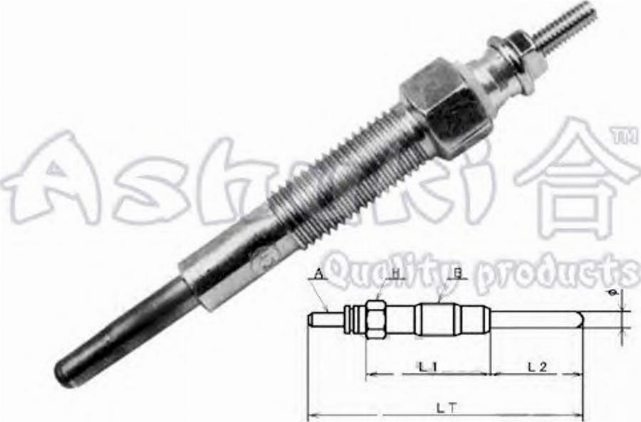 Ashuki 1713-8003 - Свеча накаливания autospares.lv