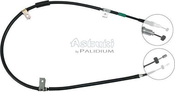 Ashuki ASH3-1666 - Тросик, cтояночный тормоз autospares.lv