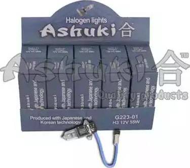 Ashuki G223-01 - Лампа накаливания, фара с автоматической системой стабилизации autospares.lv