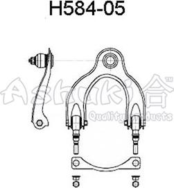 Ashuki H584-05 - Рычаг подвески колеса autospares.lv