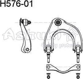 Ashuki H576-01 - Рычаг подвески колеса autospares.lv