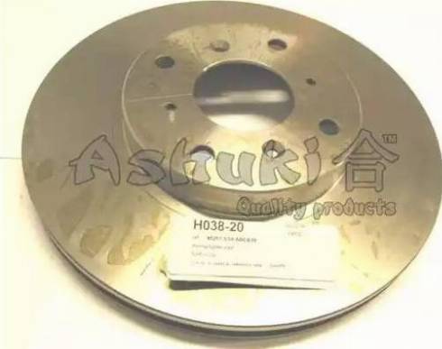 Ashuki H038-20 - Тормозной диск autospares.lv