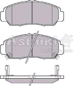 Ashuki H025-40 - Тормозные колодки, дисковые, комплект autospares.lv