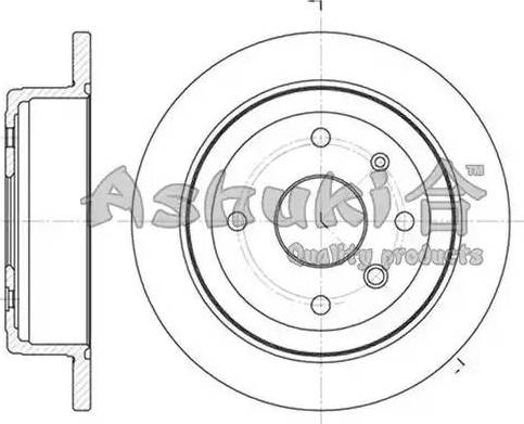 Ashuki J04520 - Тормозной диск autospares.lv