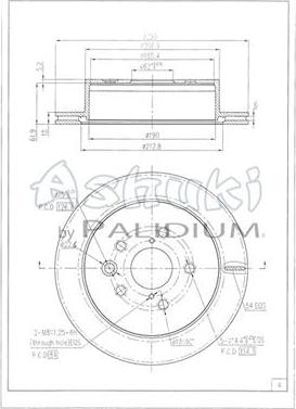 Ashuki L600-04 - Тормозной диск autospares.lv