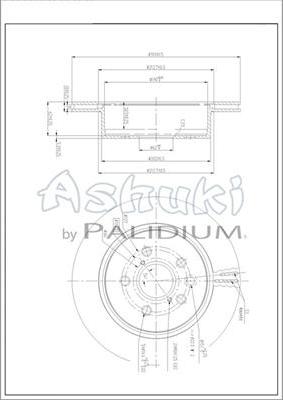 Ashuki L600-03 - Тормозной диск autospares.lv