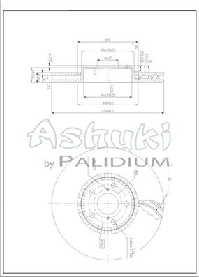 Ashuki L600-02 - Тормозной диск autospares.lv