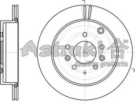 Ashuki M606-51 - Тормозной диск autospares.lv