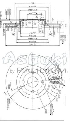 Ashuki M616-09 - Тормозной диск autospares.lv