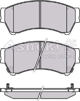 Ashuki M050-38 - Тормозные колодки, дисковые, комплект autospares.lv