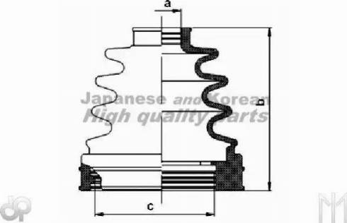 Ashuki N039-05 - Пыльник, приводной вал autospares.lv