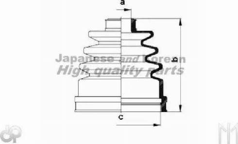 Ashuki N039-01 - Пыльник, приводной вал autospares.lv