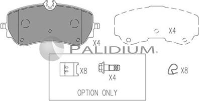 Ashuki P1-1540 - Тормозные колодки, дисковые, комплект autospares.lv