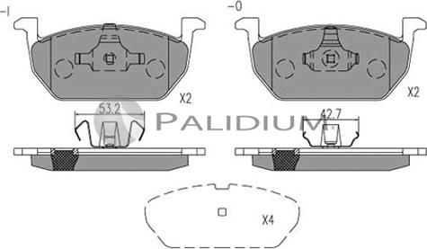 Ashuki P1-1541 - Тормозные колодки, дисковые, комплект autospares.lv