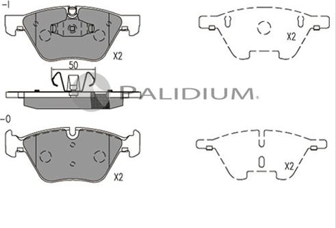 Ashuki P1-1548 - Тормозные колодки, дисковые, комплект autospares.lv