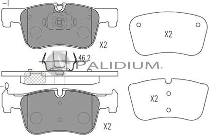 Ashuki P1-1547 - Тормозные колодки, дисковые, комплект autospares.lv