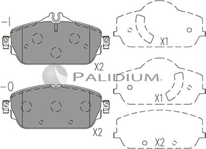 Ashuki P1-1569 - Тормозные колодки, дисковые, комплект autospares.lv