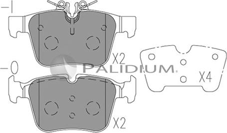 Ashuki P1-1568 - Тормозные колодки, дисковые, комплект autospares.lv