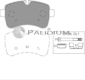 Ashuki P1-1562 - Тормозные колодки, дисковые, комплект autospares.lv