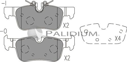 Ashuki P1-1524 - Тормозные колодки, дисковые, комплект autospares.lv