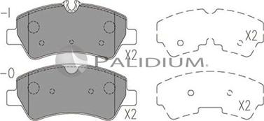 Ashuki P1-1522 - Тормозные колодки, дисковые, комплект autospares.lv