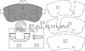 Ashuki P1-1093 - Тормозные колодки, дисковые, комплект autospares.lv