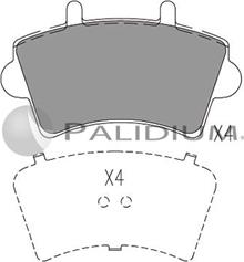 Ashuki P1-1041 - Тормозные колодки, дисковые, комплект autospares.lv