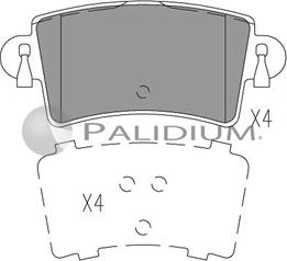 Ashuki P1-1042 - Тормозные колодки, дисковые, комплект autospares.lv