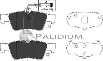 Ashuki P1-1059 - Тормозные колодки, дисковые, комплект autospares.lv