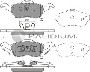 Ashuki P1-1016 - Тормозные колодки, дисковые, комплект autospares.lv