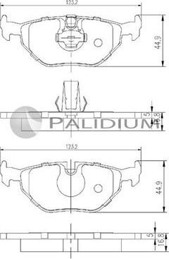 Ashuki P1-1076 - Тормозные колодки, дисковые, комплект autospares.lv