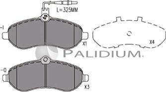 Ashuki P1-1145 - Тормозные колодки, дисковые, комплект autospares.lv