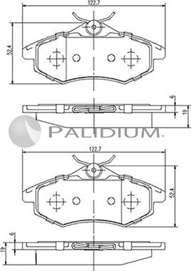 Ashuki P1-1151 - Тормозные колодки, дисковые, комплект autospares.lv