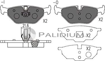 Ashuki P1-1109 - Тормозные колодки, дисковые, комплект autospares.lv