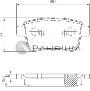 Ashuki P1-1183 - Тормозные колодки, дисковые, комплект autospares.lv