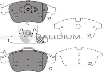 Ashuki P1-1139 - Тормозные колодки, дисковые, комплект autospares.lv