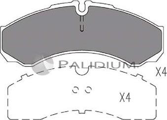 Ashuki P1-1120 - Тормозные колодки, дисковые, комплект autospares.lv