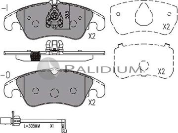 Ashuki P1-1332 - Тормозные колодки, дисковые, комплект autospares.lv