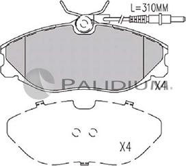 Ashuki P1-1264 - Тормозные колодки, дисковые, комплект autospares.lv