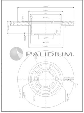 Ashuki P330-240 - Тормозной диск autospares.lv