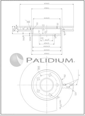 Ashuki P330-255 - Тормозной диск autospares.lv