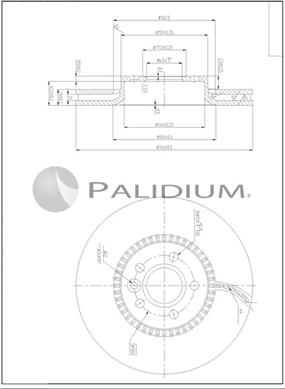 Ashuki P330-251 - Тормозной диск autospares.lv