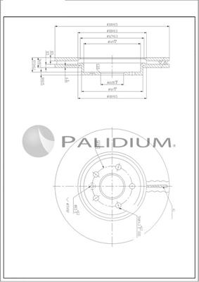 Ashuki P330-258 - Тормозной диск autospares.lv