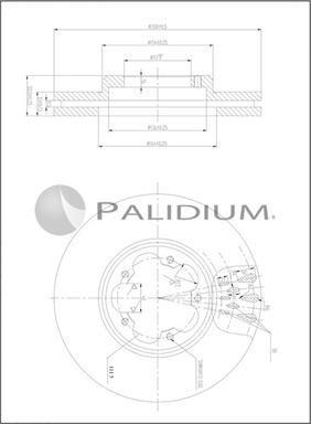 Ashuki P330-252 - Тормозной диск autospares.lv