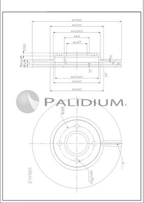 Ashuki P330-257 - Тормозной диск autospares.lv