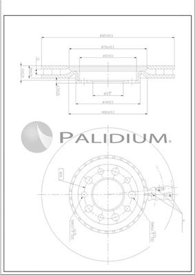 Ashuki P330-265 - Тормозной диск autospares.lv